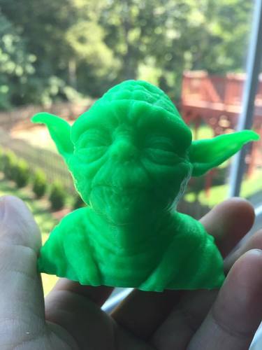 Yoda with Chin Support 3D Print 23635 Yoda with Chin Support 3D Print 23635
