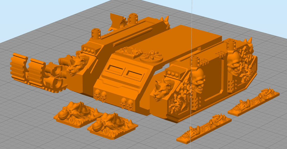 Warhammer Tank 3D Print 23672 Warhammer Tank 3D Print 23672