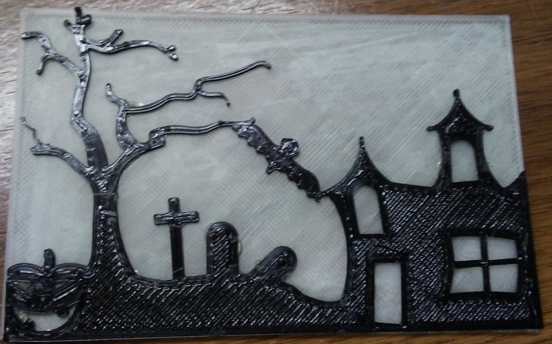 Halloween Glow in the dark window hanger 3D Print 23763 Halloween Glow in the dark window hanger 3D Print 23763