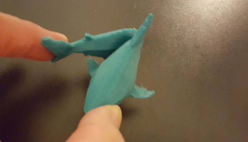 Low-Poly Shark 3D Print 23793 Low-Poly Shark 3D Print 23793