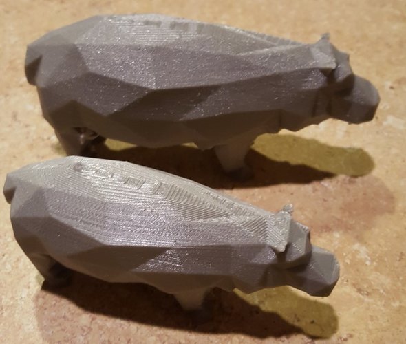 Low-Poly Hippo 3D Print 23795 Low-Poly Hippo 3D Print 23795