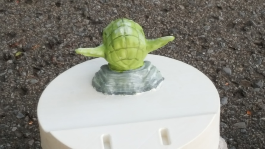 Yoda - Star Wars Headphone Stand 3D Print 23801 Yoda - Star Wars Headphone Stand 3D Print 23801