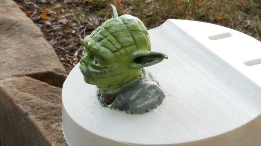 Yoda - Star Wars Headphone Stand 3D Print 23802 Yoda - Star Wars Headphone Stand 3D Print 23802