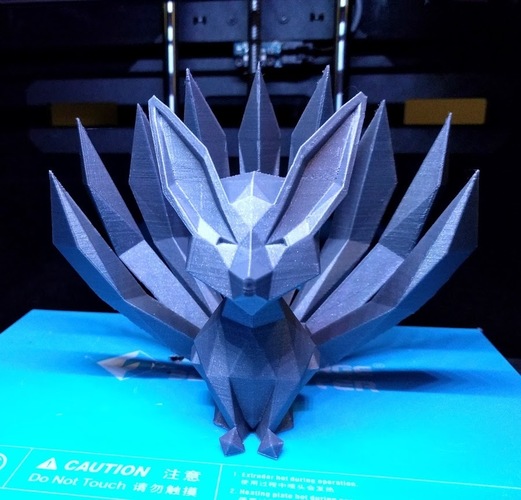 Low-poly Nine-tailed Fox 3D Print 23844 Low-poly Nine-tailed Fox 3D Print 23844