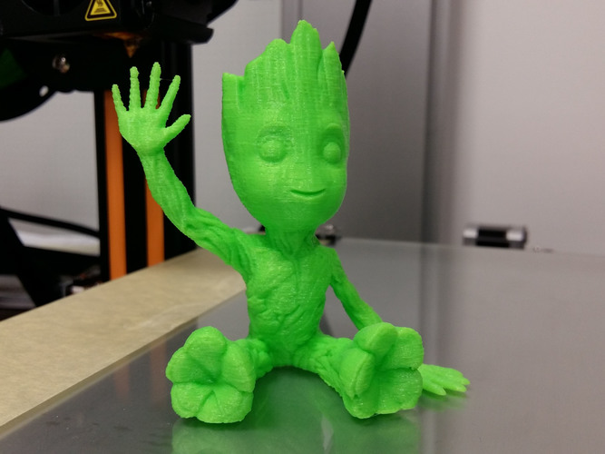 baby groot sitting waving 3D Print 24040 baby groot sitting waving 3D Print 24040