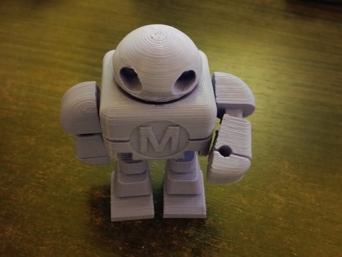 Mini Maker Faire Robot Action Figure 3D Print 2419 Mini Maker Faire Robot Action Figure 3D Print 2419