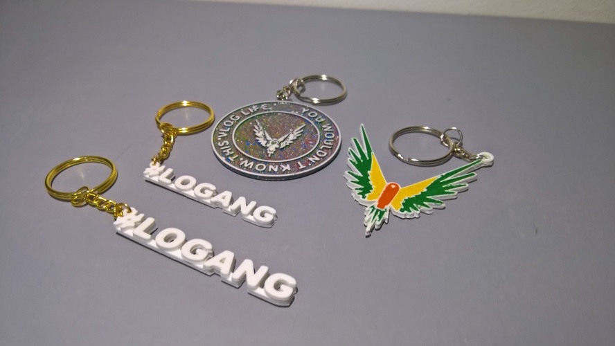 Maverick and #logang keychain 3D Print 24201 Maverick and #logang keychain 3D Print 24201