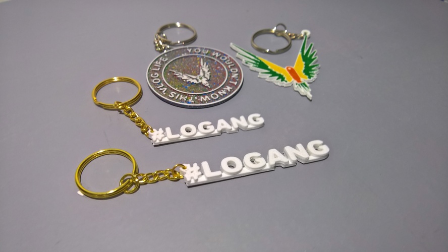 Maverick and #logang keychain 3D Print 24202 Maverick and #logang keychain 3D Print 24202