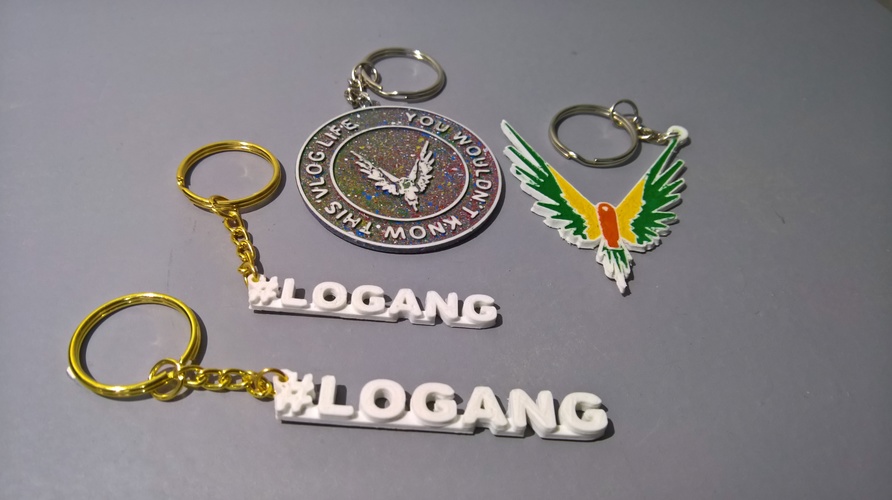 Maverick and #logang keychain 3D Print 24203 Maverick and #logang keychain 3D Print 24203
