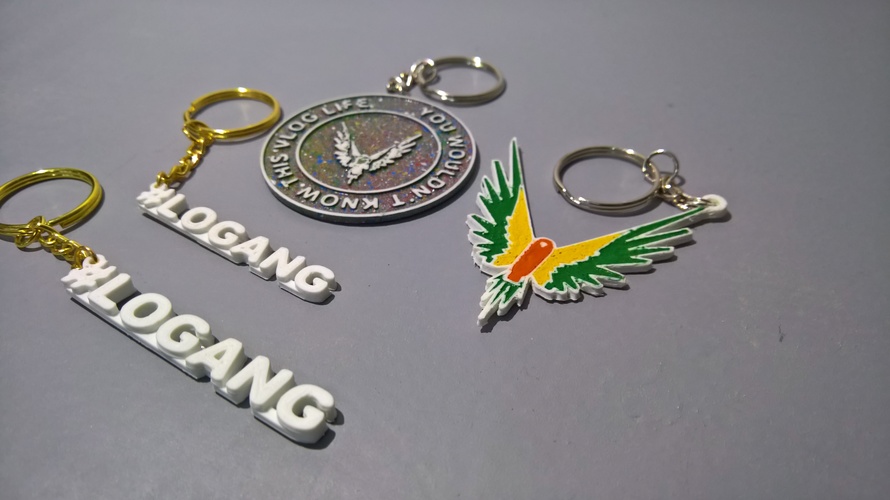 Maverick and #logang keychain 3D Print 24204 Maverick and #logang keychain 3D Print 24204