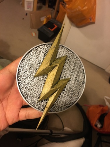 The DCEU The Flash Chest Emblem *UPDATED* 3D Print 24259 The DCEU The Flash Chest Emblem *UPDATED* 3D Print 24259