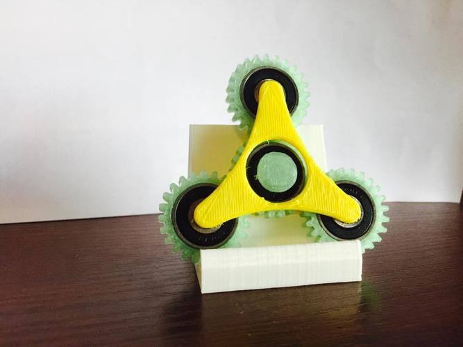 Geared Spinner 3D Print 24287 Geared Spinner 3D Print 24287