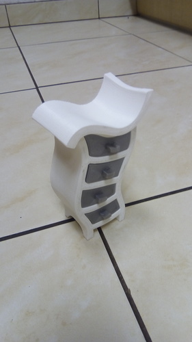 Wonkey Chest of Drawers 3D Print 24299 Wonkey Chest of Drawers 3D Print 24299