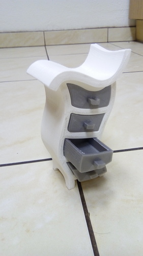 Wonkey Chest of Drawers 3D Print 24301 Wonkey Chest of Drawers 3D Print 24301