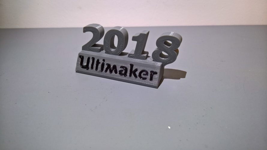 Ultimaker 2018 decoration 3D Print 24402 Ultimaker 2018 decoration 3D Print 24402