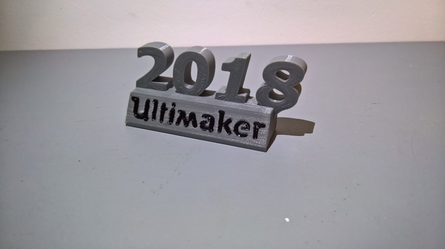Ultimaker 2018 decoration 3D Print 24403 Ultimaker 2018 decoration 3D Print 24403