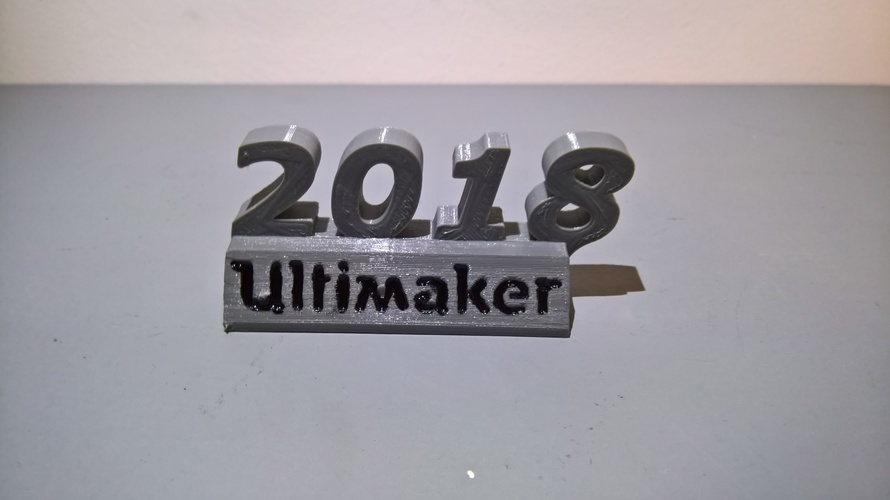 Ultimaker 2018 decoration 3D Print 24404 Ultimaker 2018 decoration 3D Print 24404
