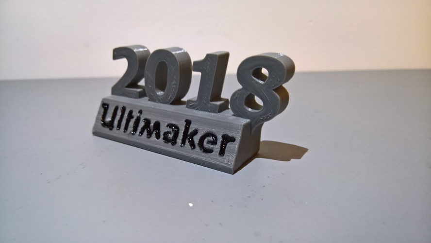 Ultimaker 2018 decoration 3D Print 24405 Ultimaker 2018 decoration 3D Print 24405