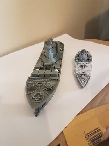Rostock Class Armoured Supply Carrier 3D Print 24436 Rostock Class Armoured Supply Carrier 3D Print 24436