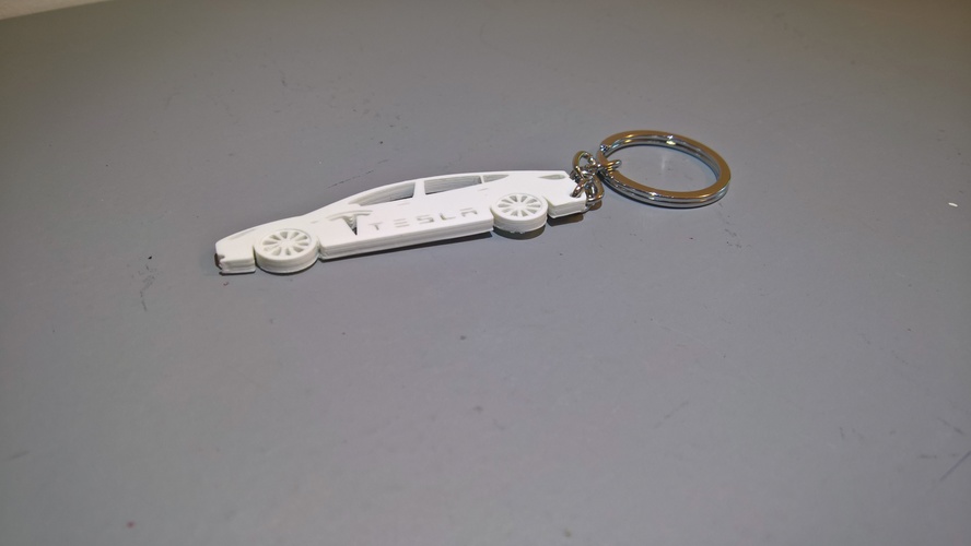Tesla Model 3 keychain 3D Print 24461 Tesla Model 3 keychain 3D Print 24461