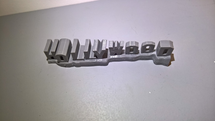 HOLLYWOOD sign 3D Print 24469 HOLLYWOOD sign 3D Print 24469