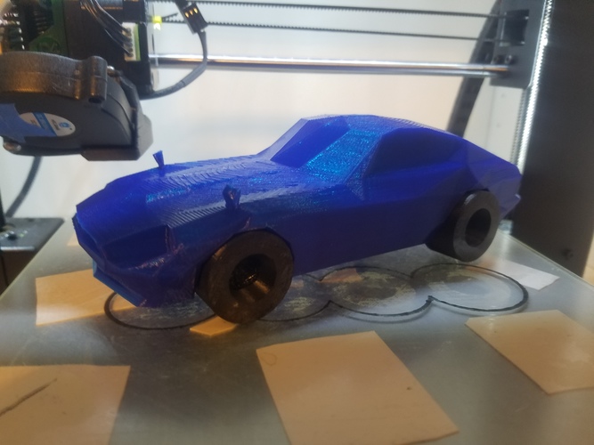 Low-Poly 1972 Datsun 240z 3D Print 24597 Low-Poly 1972 Datsun 240z 3D Print 24597