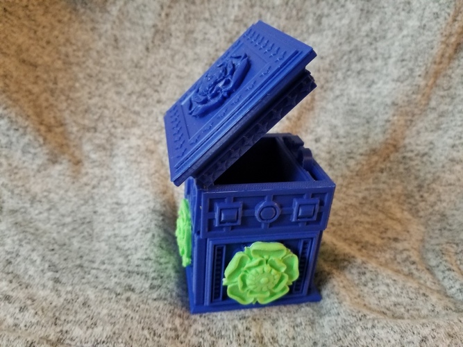 The Tudor Rose Box (with secret lock) 3D Print 24658 The Tudor Rose Box (with secret lock) 3D Print 24658