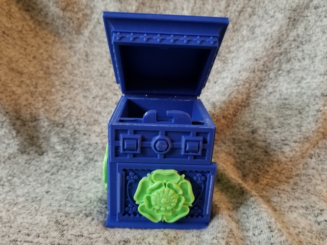 The Tudor Rose Box (with secret lock) 3D Print 24659 The Tudor Rose Box (with secret lock) 3D Print 24659