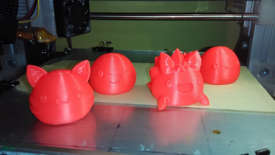 Slime Rancher - Pink Slime, Tabby Slime and Rock Slime 3D Print 24744 Slime Rancher - Pink Slime, Tabby Slime and Rock Slime 3D Print 24744