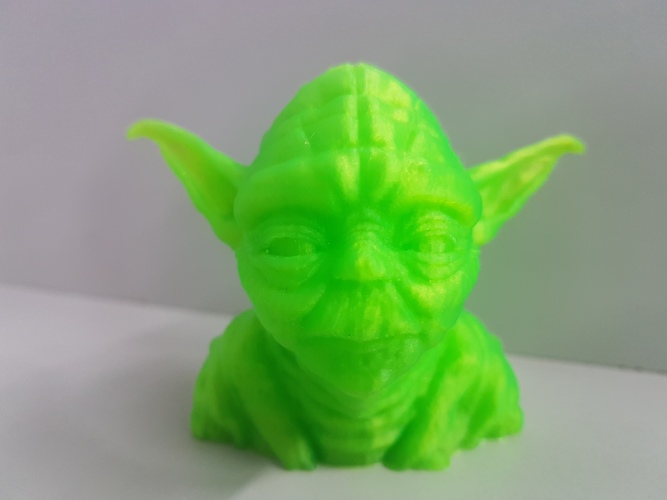 Yoda with Chin Support 3D Print 24777 Yoda with Chin Support 3D Print 24777