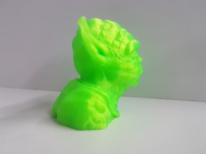 Yoda with Chin Support 3D Print 24791 Yoda with Chin Support 3D Print 24791