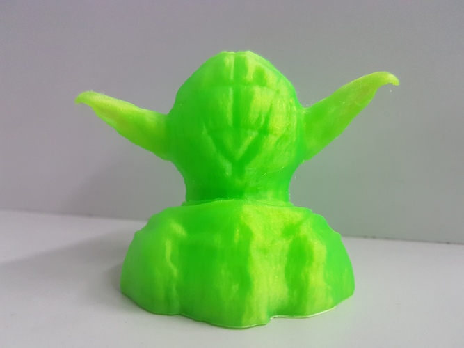 Yoda with Chin Support 3D Print 24792 Yoda with Chin Support 3D Print 24792