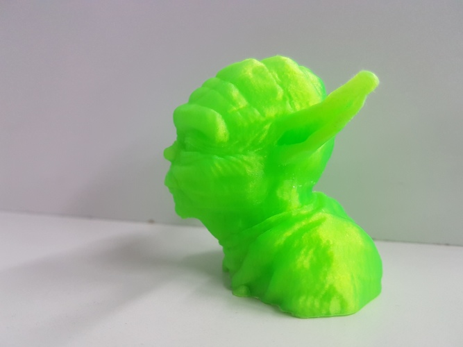 Yoda with Chin Support 3D Print 24793 Yoda with Chin Support 3D Print 24793