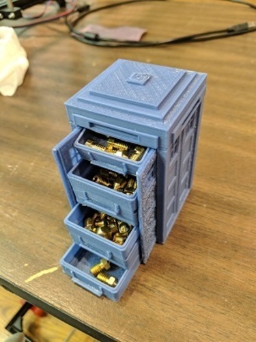 Tardis with drawers 3D Print 24840 Tardis with drawers 3D Print 24840
