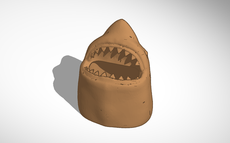 Jaws Phone Stand. 3D Print 24861 Jaws Phone Stand. 3D Print 24861