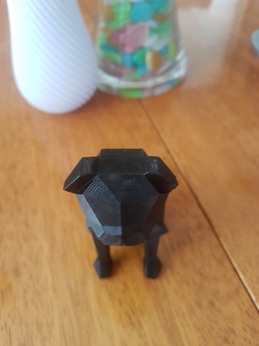 Low-poly Pug 3D Print 24872 Low-poly Pug 3D Print 24872