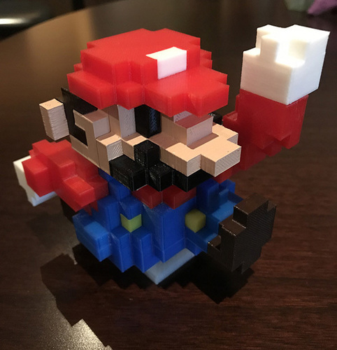 8-Bit Classic Mario 3D Print 24996 8-Bit Classic Mario 3D Print 24996