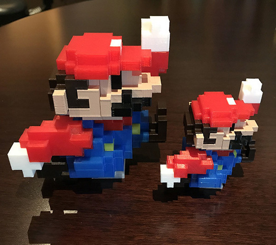 8-Bit Classic Mario 3D Print 24997 8-Bit Classic Mario 3D Print 24997