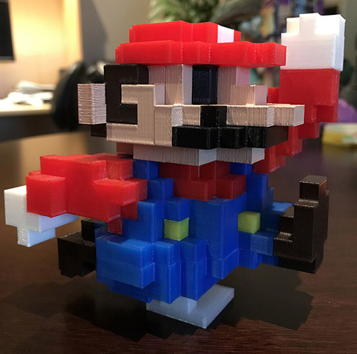 8-Bit Classic Mario 3D Print 24998 8-Bit Classic Mario 3D Print 24998