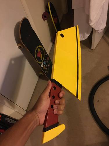CowChop Butcher Knife 3D Print 25001 CowChop Butcher Knife 3D Print 25001