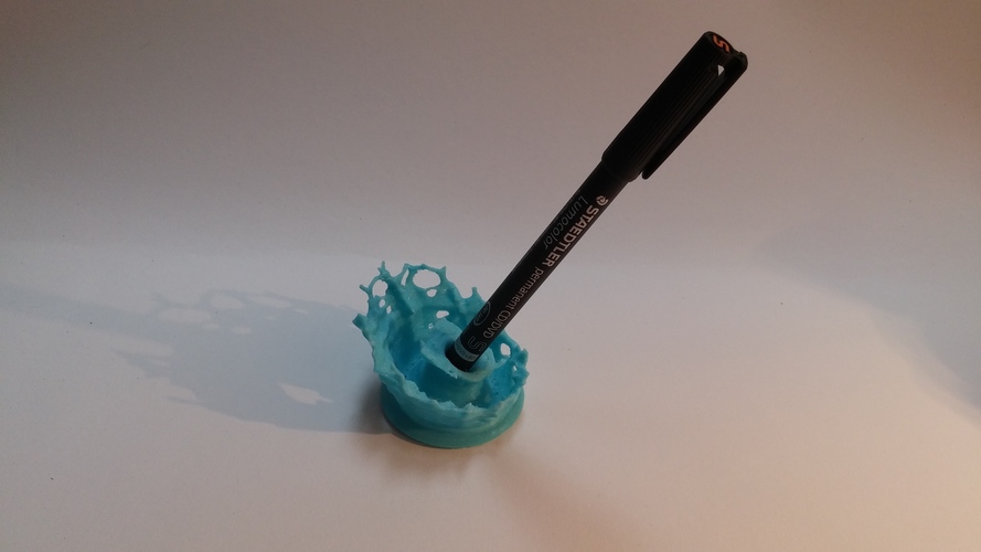 Splashing Pen holder 3D Print 2503 Splashing Pen holder 3D Print 2503