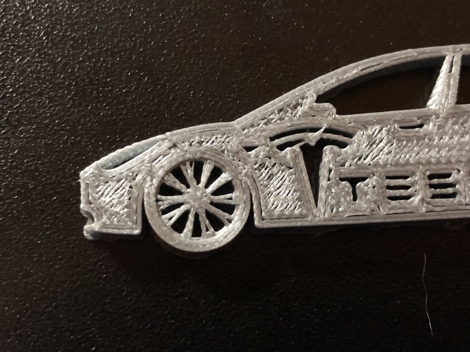 Tesla Model 3 keychain 3D Print 25078 Tesla Model 3 keychain 3D Print 25078