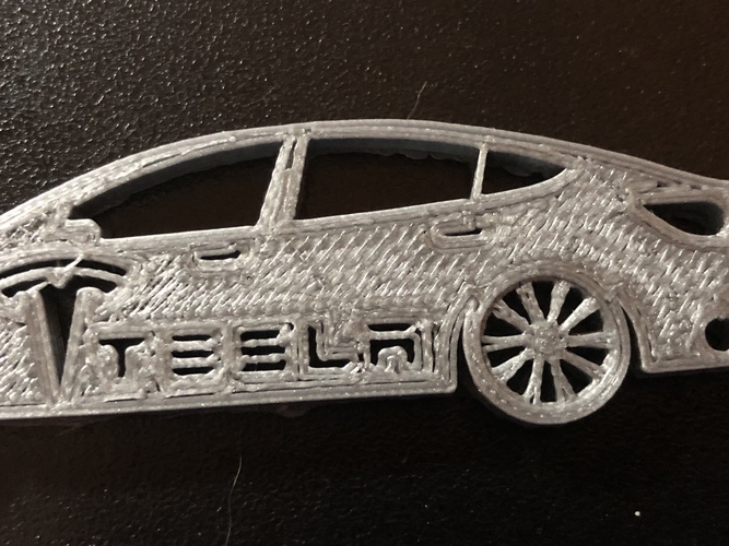 Tesla Model 3 keychain 3D Print 25079 Tesla Model 3 keychain 3D Print 25079