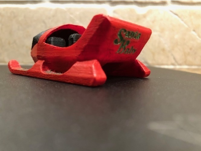 Santa baby Sleigh 3D Print 25147 Santa baby Sleigh 3D Print 25147