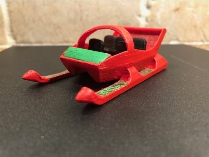 Santa baby Sleigh 3D Print 25148 Santa baby Sleigh 3D Print 25148