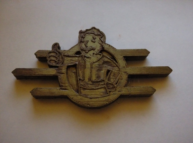 Fallout Badge Set 3D Print 2516 Fallout Badge Set 3D Print 2516