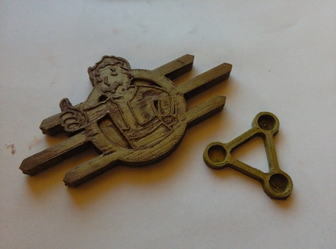 Fallout Badge Set 3D Print 2517 Fallout Badge Set 3D Print 2517