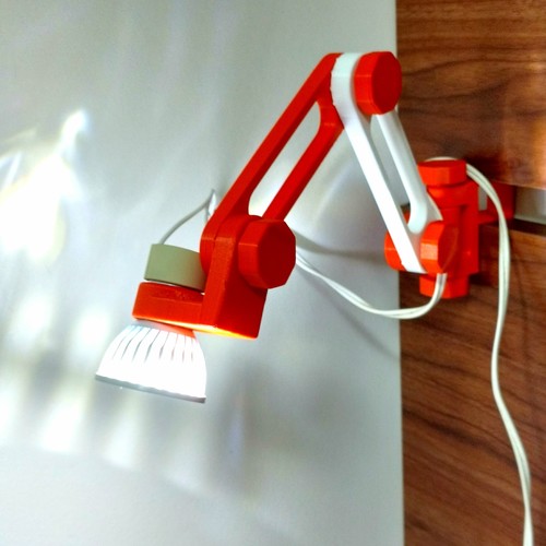 3d printed articulating LED lamp 3D Print 25253 3d printed articulating LED lamp 3D Print 25253