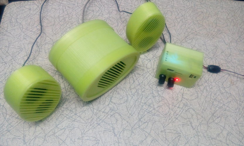 Speaker box 2.1 3D Print 25260 Speaker box 2.1 3D Print 25260
