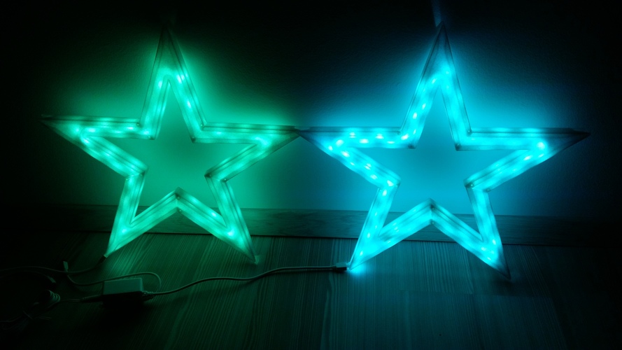 Vega - The LED-lit Christmas Star 3D Print 25528 Vega - The LED-lit Christmas Star 3D Print 25528